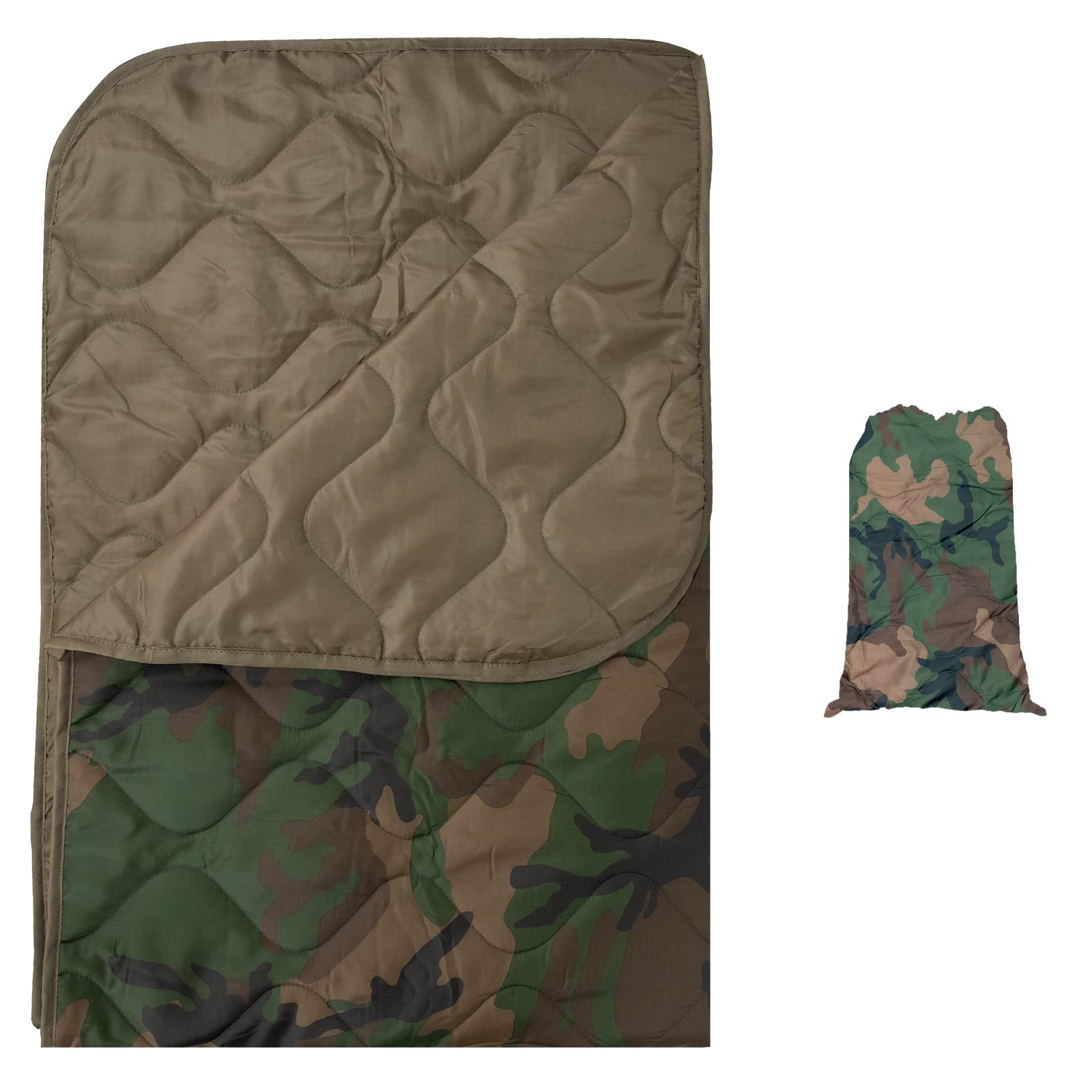 Outdoor Hunting Blanket - Welead Camo Woobie Ultralight Camping Quilt