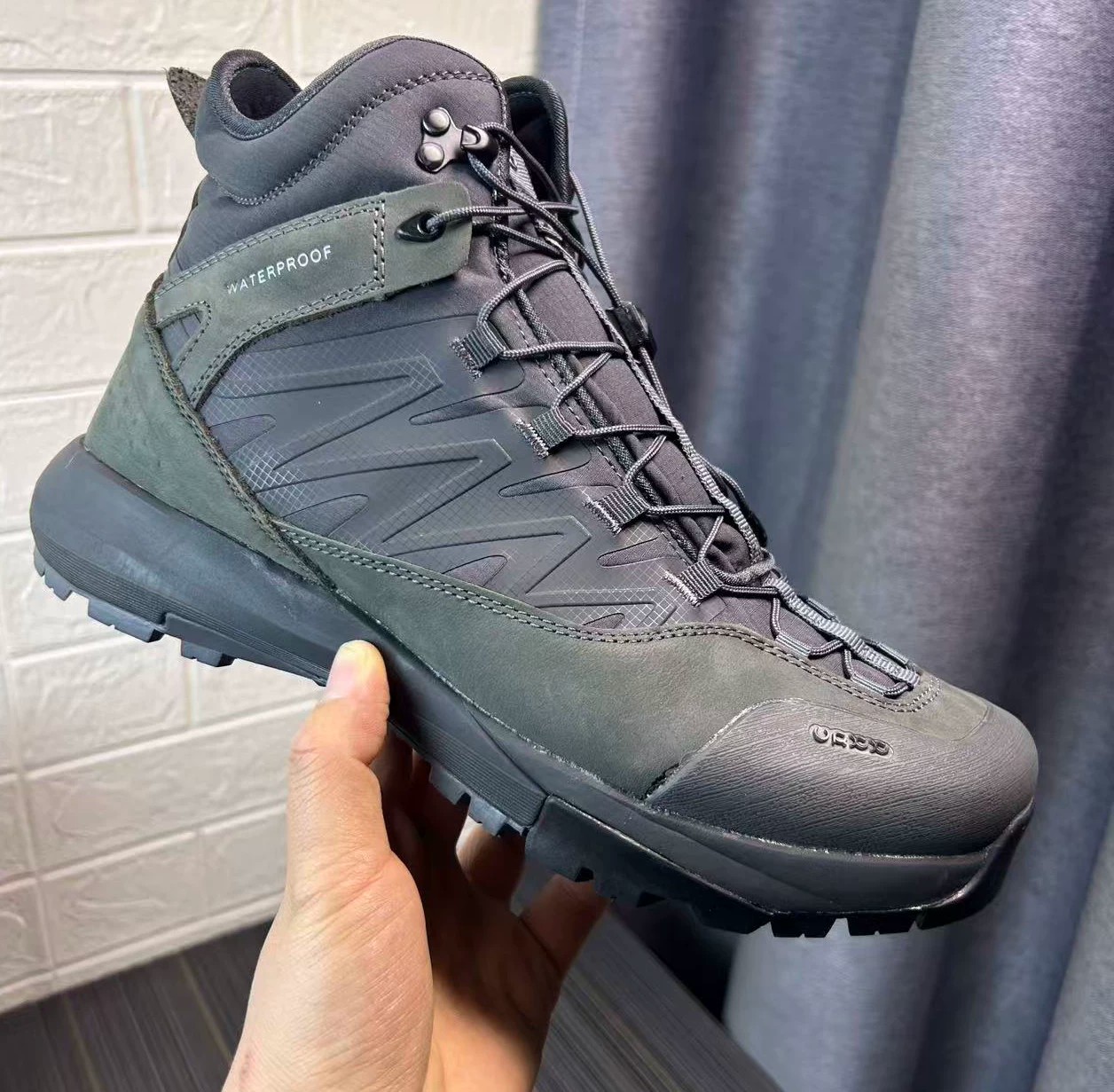 High Top Hiking Leather Shoes  - Hunting Outdoor Brand recension och pris