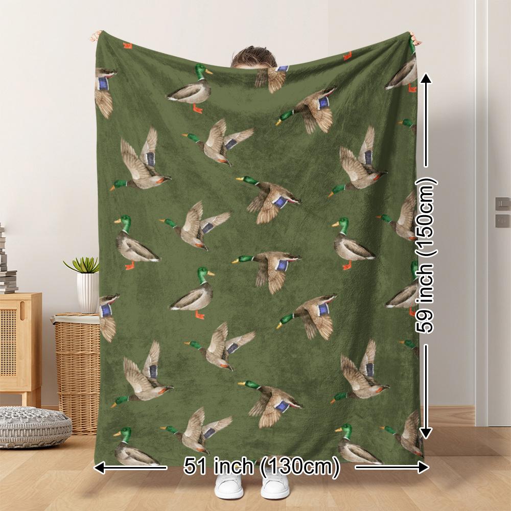 Mallard Duck Fleece Blanket Hu - Outdoor Hunting Blanket recension och pris
