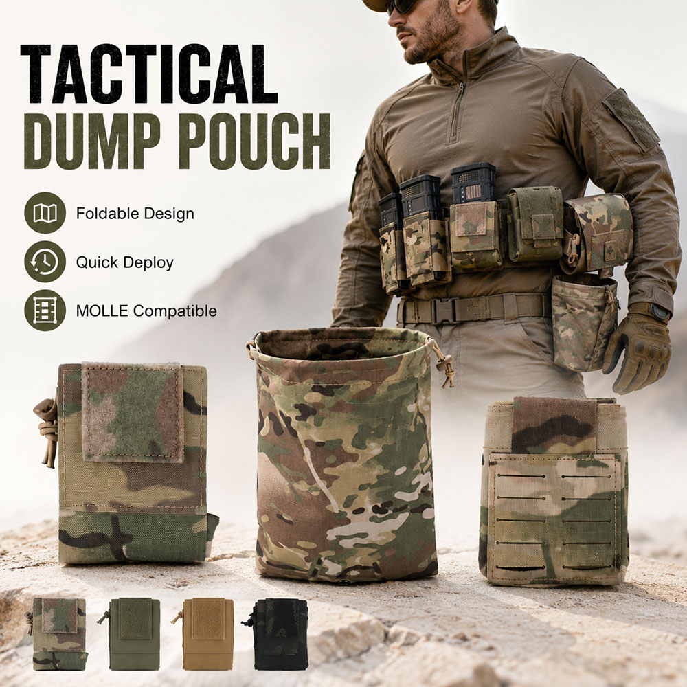 Tactical MOLLE Dump Pouch Fold - Outdoor Hunting Gear Storage recension och pris