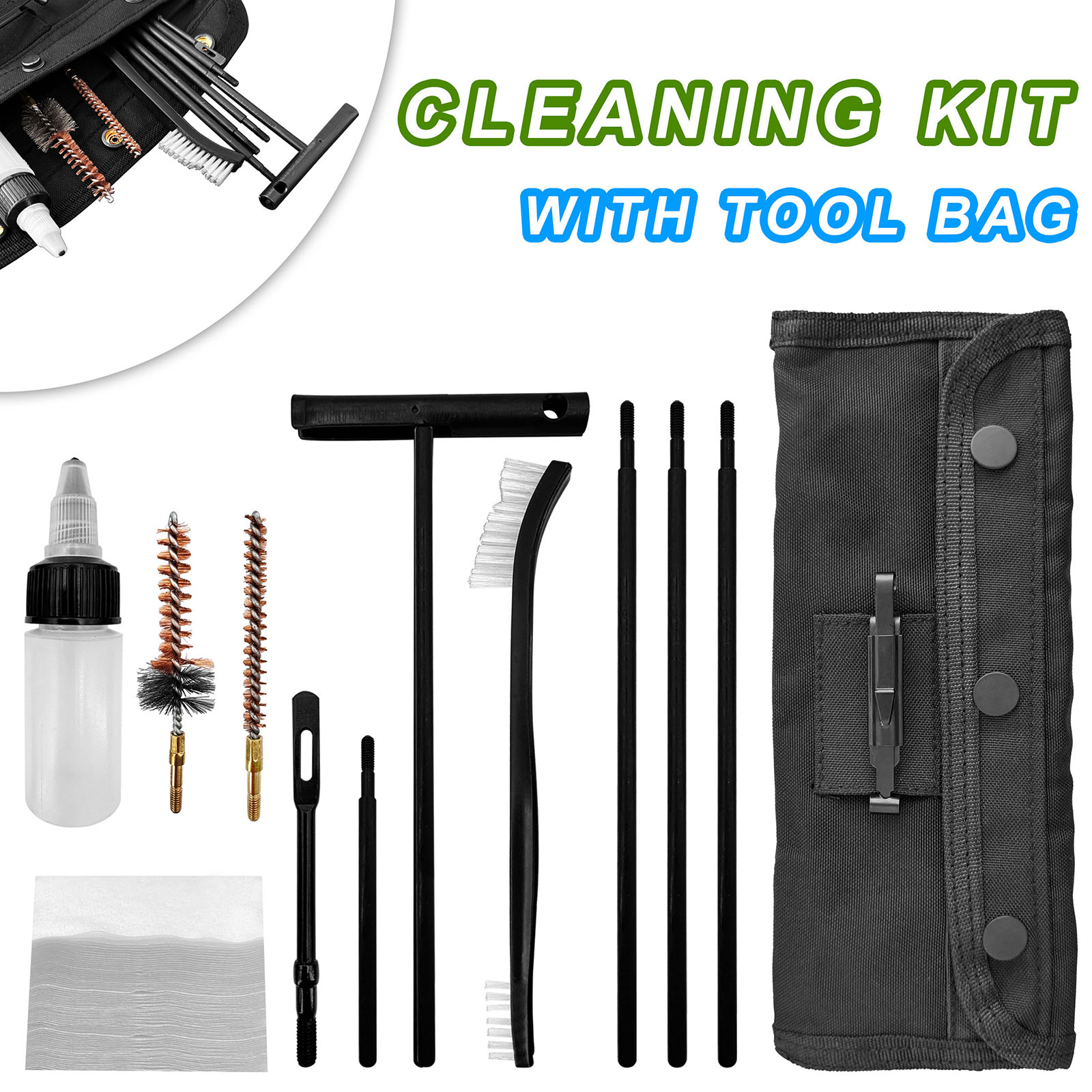 Gun Cleaning Kit with Nylon Br - Gun Cleaning Rod recension och pris