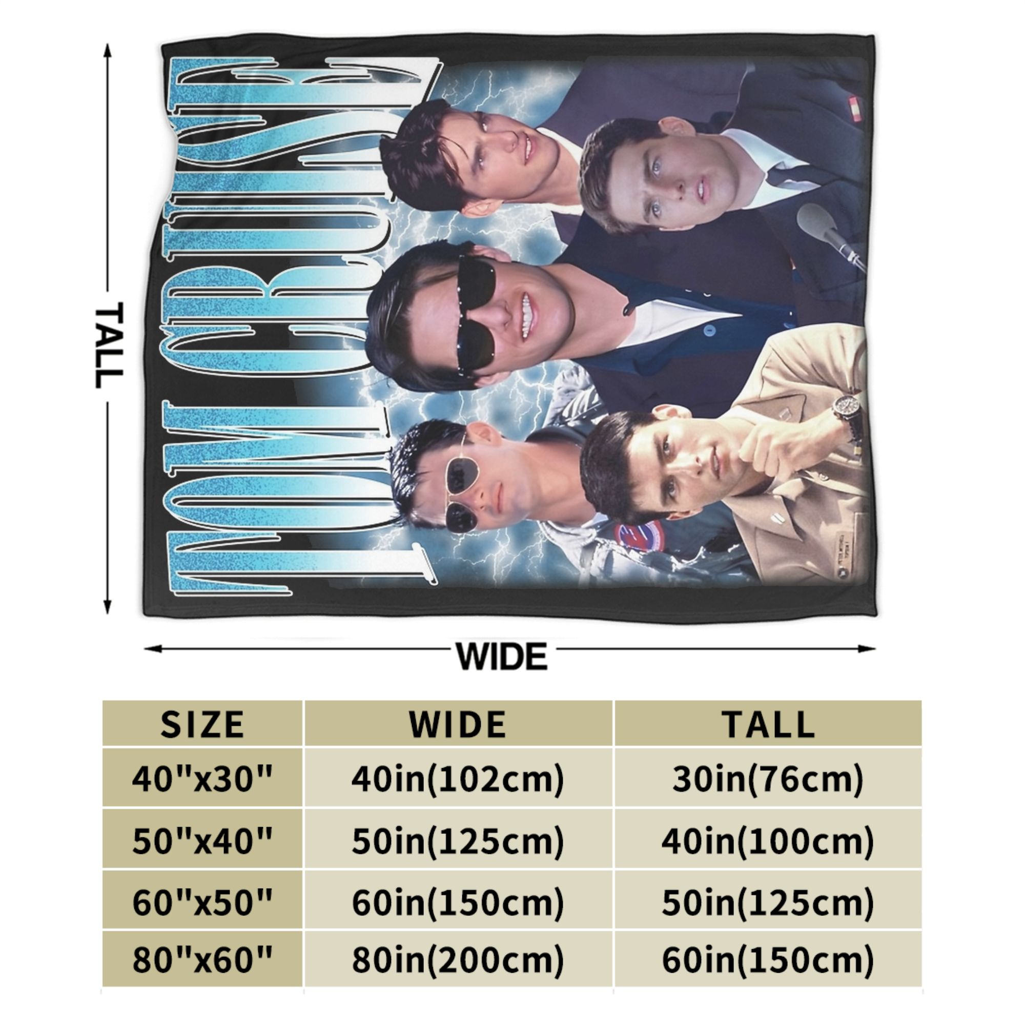 Tom Cruise 90s Vintage Ethan H - Outdoor Hunting Blanket recension och pris