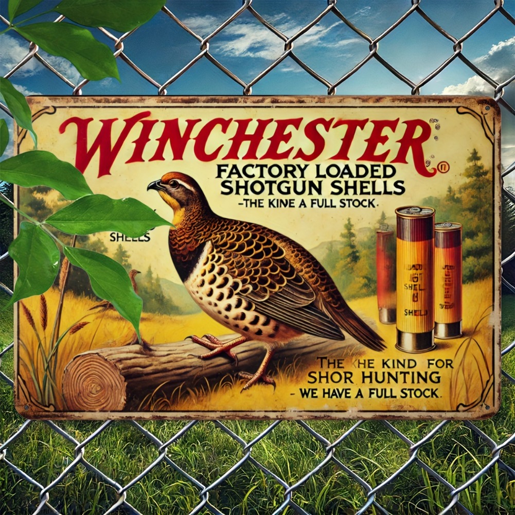 Tin Sign - Vintage Durable Met - Hunting Quail recension och pris