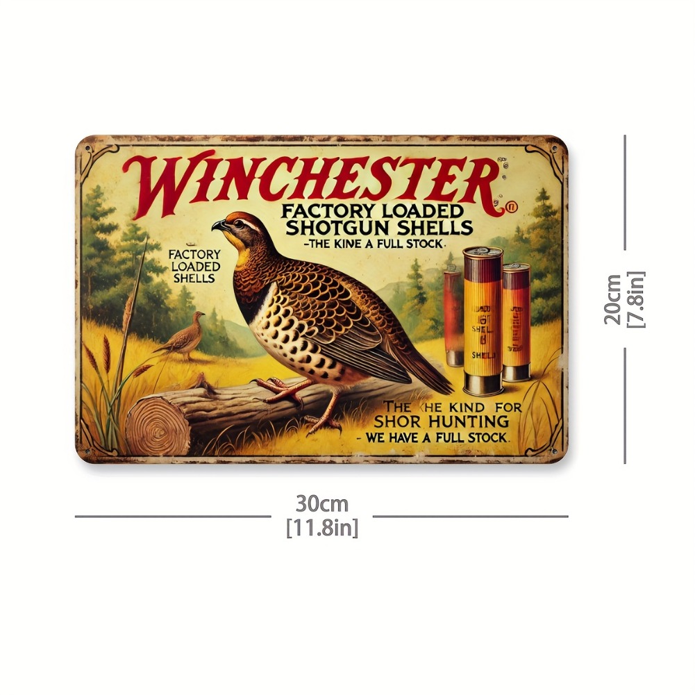 Tin Sign - Vintage Durable Met - Hunting Quail recension och pris