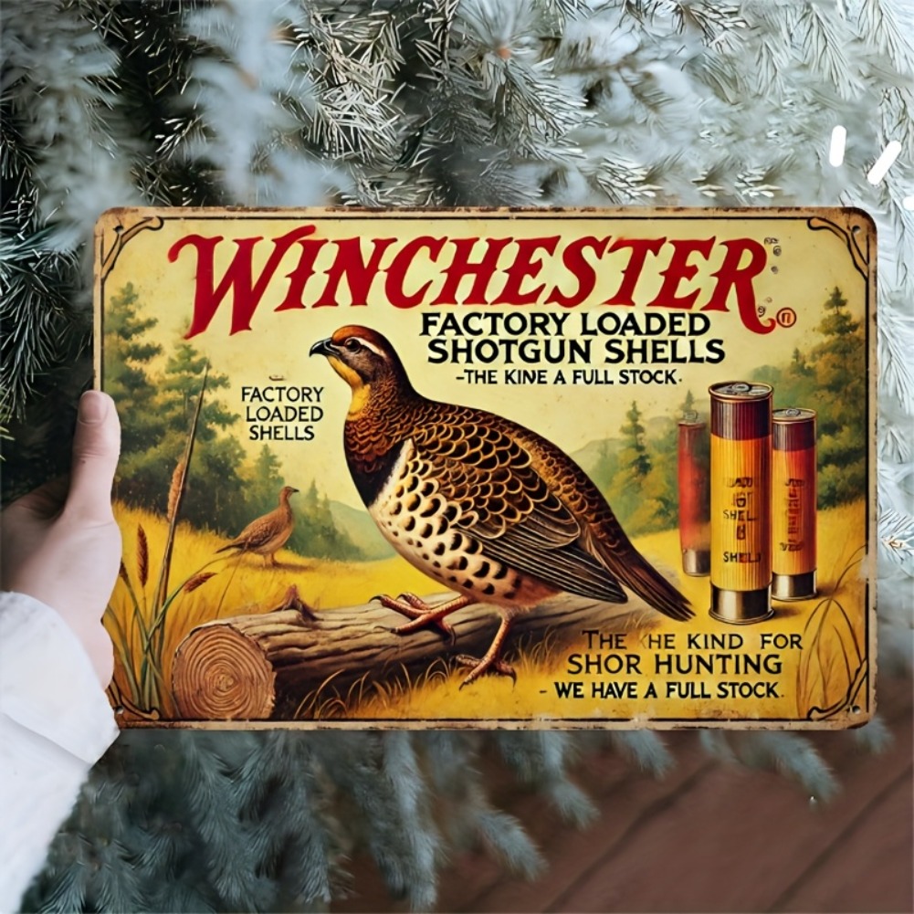 Tin Sign - Vintage Durable Met - Hunting Quail recension och pris