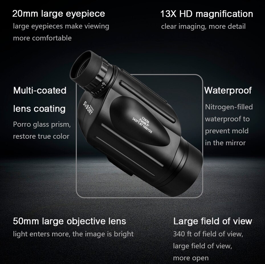 Svbony Telescope SV49 Monocula - Monocular Night Vision recension och pris