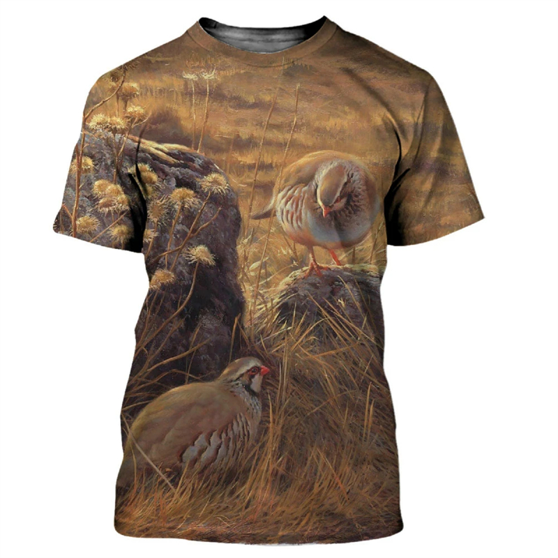 Animal Quail 3D Print T-shirt  - Hunting Quail recension och pris