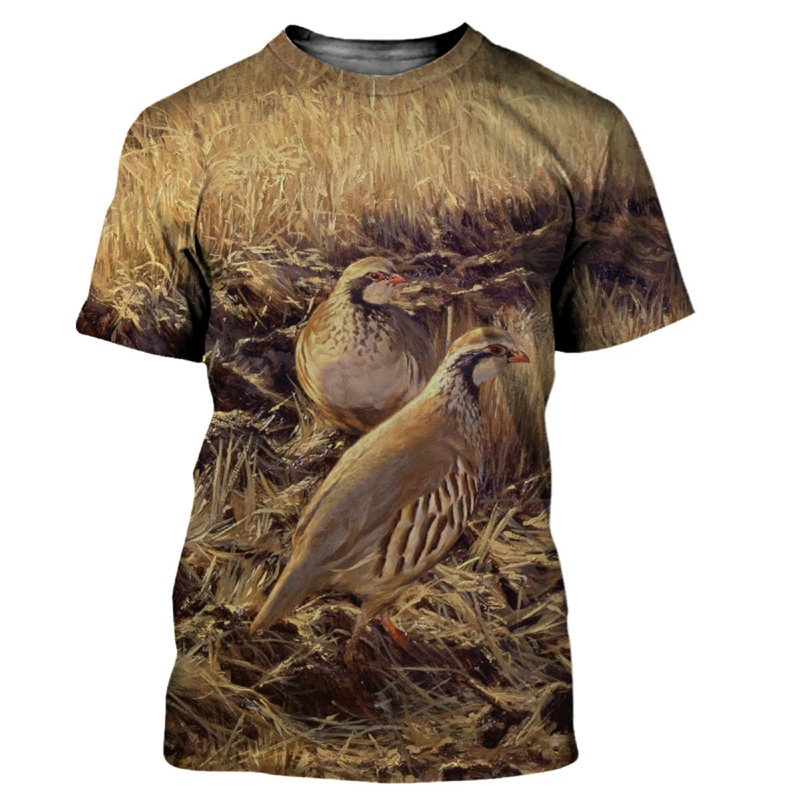 Animal Quail 3D Print T-shirt  - Hunting Quail recension och pris