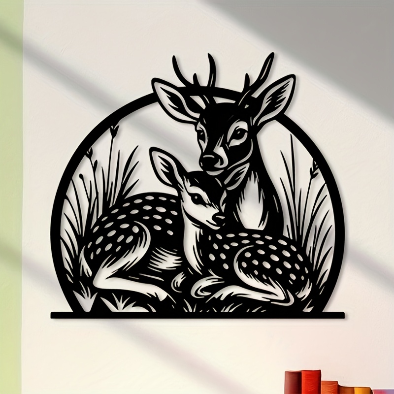 Brand Rustic Iron Deer Wall Ar - Hunting Outdoor Brand recension och pris
